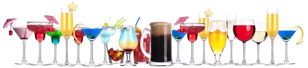 Different alcohol drinks set — Stock Photo, Image