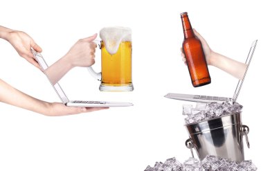 bira toasting göstermek İnternet iş başarısı için