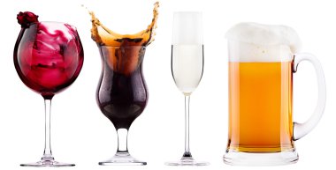 izole alkol farklı resimleri toplama