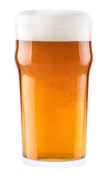 Frosty fresh beer with foam — Stock Photo, Image