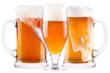 izole köpük soğuk taze bira koleksiyonu