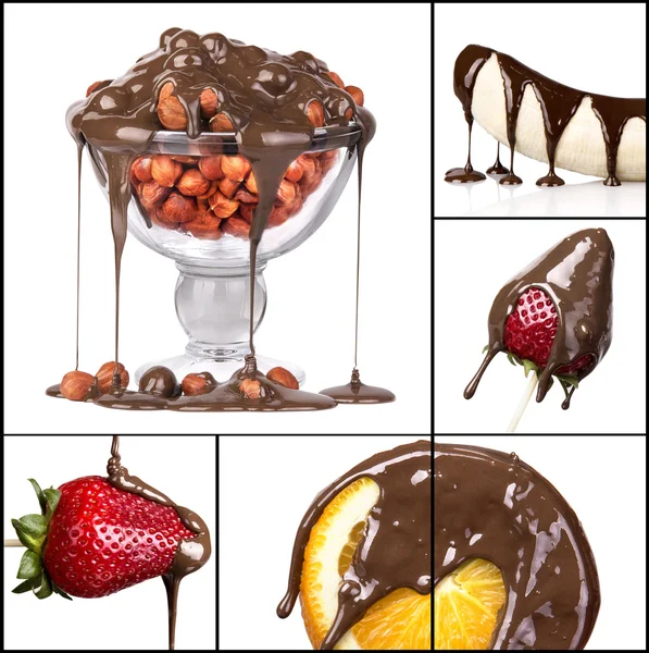 Tasty dessert collage — Stock Photo, Image