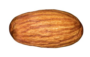 Badem beyaz üzerine izole