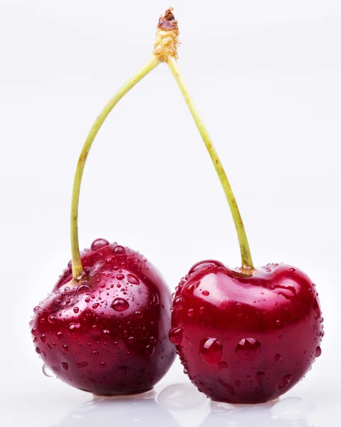 Sweet cherry makro bakgrund — Stockfoto