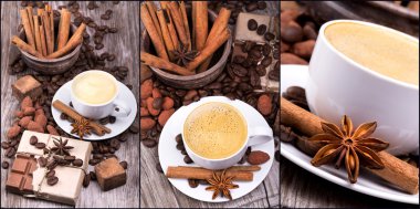 kahve çikolata ve baharatlar