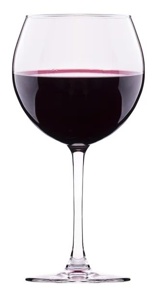 Червоний келих вина ізольований — стокове фото