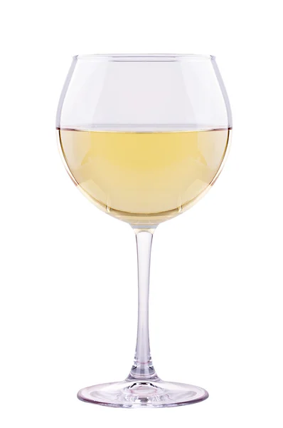 Vitt vin glas isolerade — Stockfoto