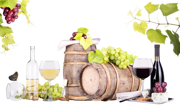 Szampan, czerwone i białe wino — Zdjęcie stockowe