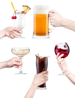 alkol kokteyller ile kolaj