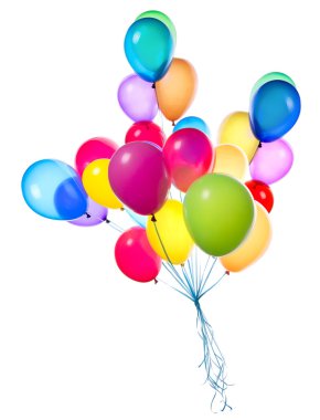 uçan balonlar izole