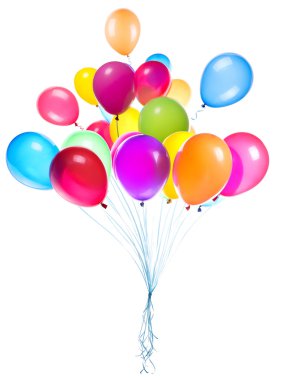 uçan balonlar izole