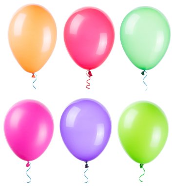 uçan balonlar izole