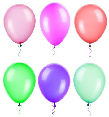 uçan balonlar izole