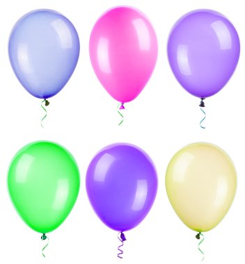 uçan balonlar izole