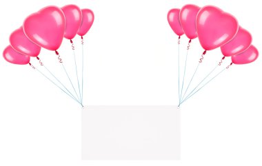 tatil afiş Sevgililer günü balonları