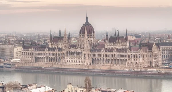 Panoramisch uitzicht stad Boedapest — Stockfoto