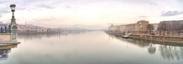 Panoramisch uitzicht stad Boedapest — Stockfoto