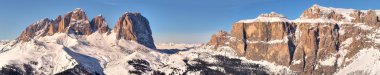 İtalyan Alp dağlarında kış