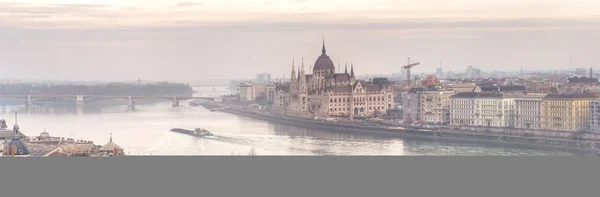 Panoramisch uitzicht stad Boedapest — Stockfoto