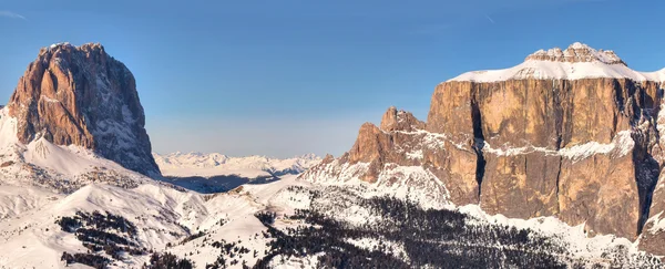 Góry zimowych w Alpach włoskich — Zdjęcie stockowe