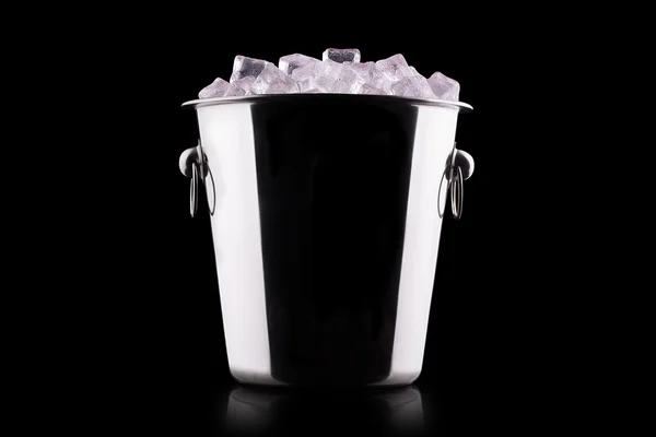 Champagne Metal ice bucket — Stock Photo, Image