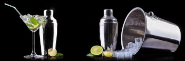 bir siyah kokteyl mojito