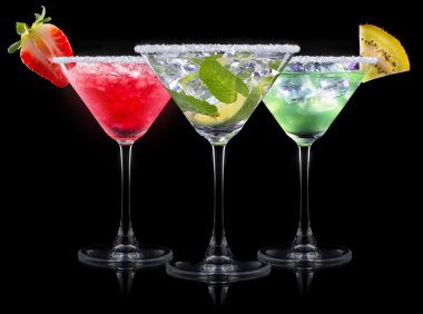 alkol kokteyl bir siyah ayarla