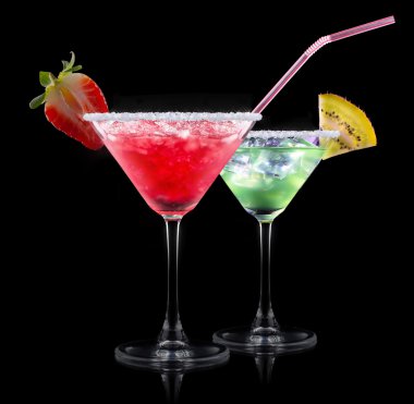 alkol kokteyl bir siyah ayarla