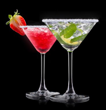 alkol kokteyl bir siyah ayarla