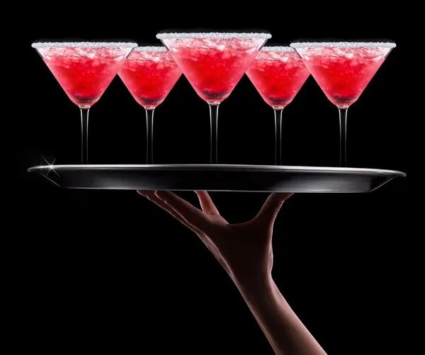 Cocktail più fresco bacca su un nero — Stock fotografie