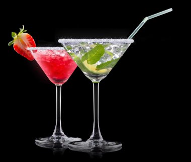 alkol kokteyl bir siyah ayarla