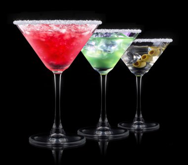 alkol kokteyl bir siyah ayarla