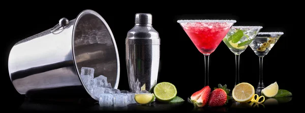 alkol kokteyl bir siyah ayarla