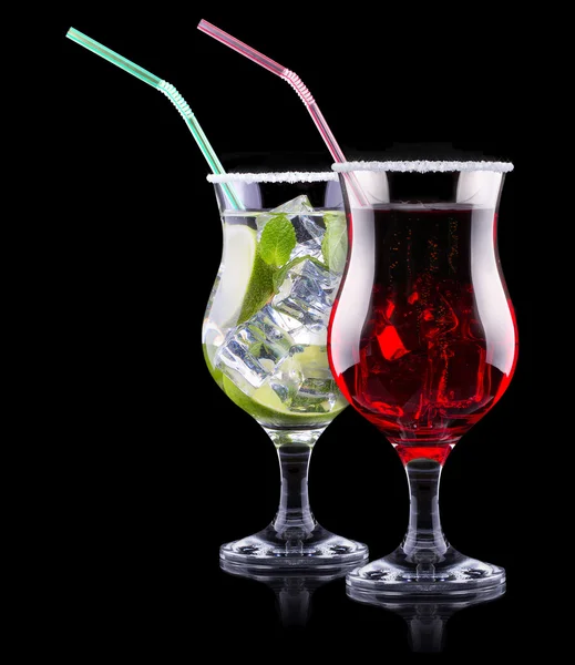 Alcohol cocktail instellen — Stockfoto