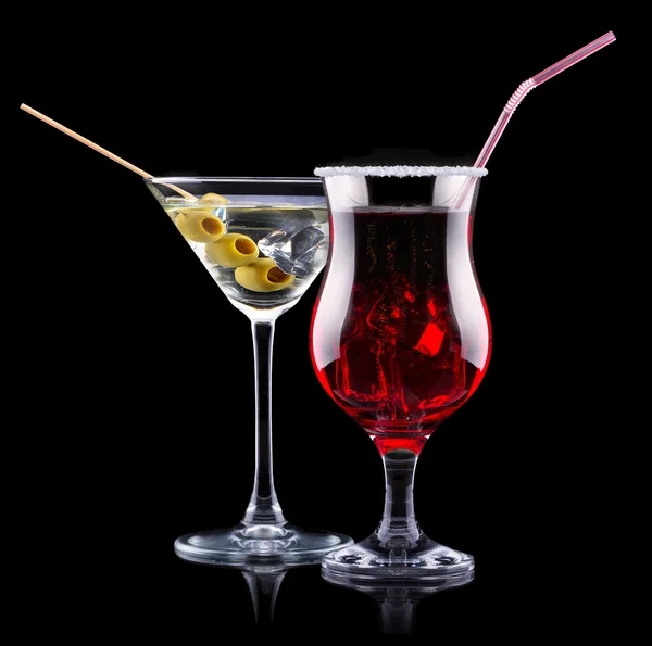 Alcohol cocktail instellen — Stockfoto