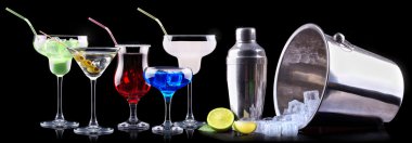 alkol kokteyli ile yaz meyve ayarla
