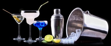 alkol kokteyli ile yaz meyve ayarla