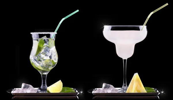 Set cocktail de alcool cu fructe de vară — Fotografie, imagine de stoc