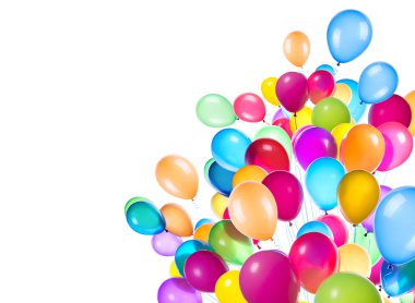 uçan balonlar izole
