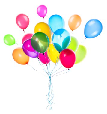 uçan balonlar izole