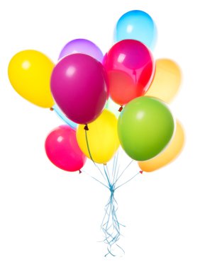 uçan balonlar izole