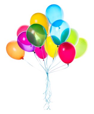 uçan balonlar izole