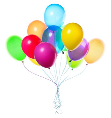 uçan balonlar izole