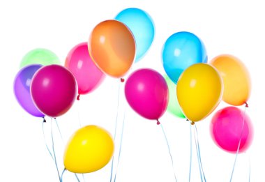 uçan balonlar izole