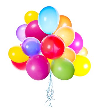 uçan balonlar izole