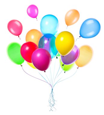 uçan balonlar izole