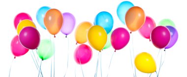 uçan balonlar izole