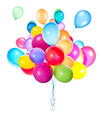 uçan balonlar izole