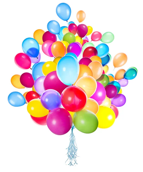 Flying balloons isolated — Stock Photo, Image