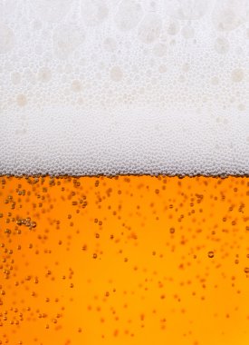 bira kabarcıkları ile yakın çekim
